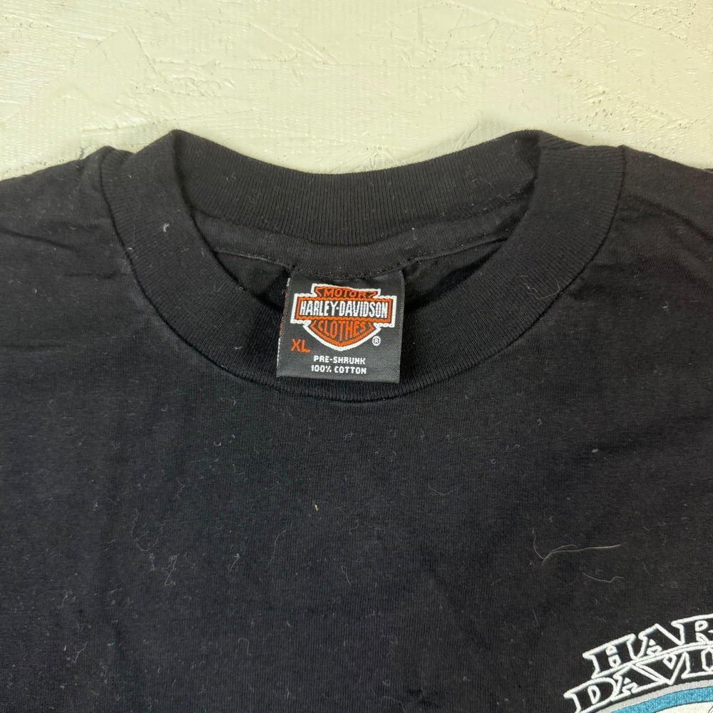 Vintage Harley-Davidson Sturgis 1993 Willie G Feather Graphic T-Shirt – Black, X - Picture 11 of 14